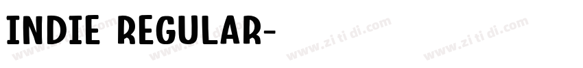 Indie Regular字体转换
